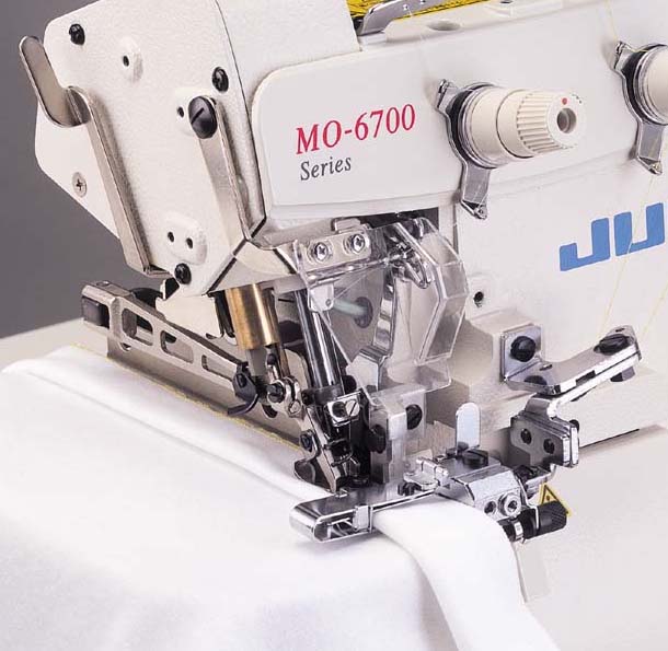 JUKI MO6700S系列高速包缝机/安全缝缝纫机 HASHIMA羽岛检针机、制衣设备，KM电剪刀中国总代理：上海青木实业发展有限公司